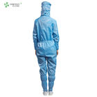 75D / 100D Yarn Anti Static Overalls Customized Logo Printing For Pharmaceutical Industry