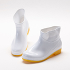Food processing waterproof rain boots oil and Alkali resistance safety boots white cheaper Gumboots