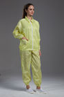 Anti Static ESD Garment Resuable Class1000 cleanroom  jacket and pants muticolor with pen pocket