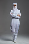 Class1000 Hooded Anti Static Overalls For Optical Production Workshop
