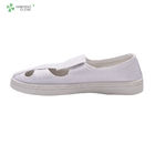 Cleanroom white unisex gender PVC sole antistatic esd lab shoe medical shoes for pharmaceutical