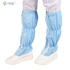 White blue ESD Working Shoe Cleanroom PU outsole long safety Boots anti static boots