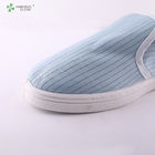 Breathable canvas esd cleanroom work shoes with pvc sole